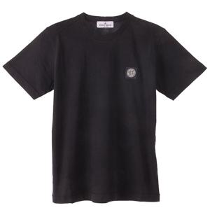 스톤아일랜드 주니어 반팔 티셔츠 블랙 801620147 V0029