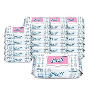 화장지 스카트 물티슈 휴지 캡형 70매 24팩