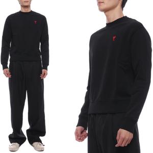 [아미(잡화)]24FW 남성 하트 로고 맨투맨 (BFUSW001 730 001 M 24F)