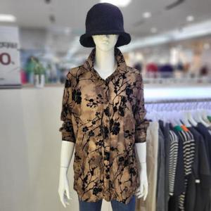 더스토아 DP01 벨벳 나염 블라우스 T24fcha24l016