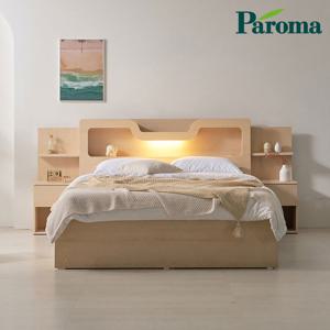 파로마 베이 페일 LED 4서랍 수납 침대 K ODM0182