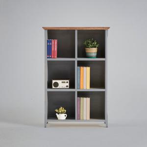 (착불)로쏘가구 마리엔틱 800 원목 3단 책장 그레이오크