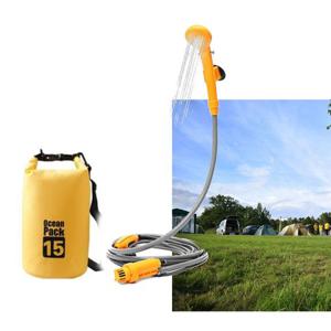 휴대용샤워기 이동식 캠핑 샤워기 간이 시가잭 휴대용 차박 물통