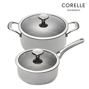 코렐 듀라나노 냄비 2종 SET (편수냄비 18cm+양수냄비 24cm)