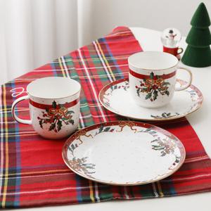 [무케]티로직_크리스티나 2인 브런치 세트 4P (머그 2P, 접시S)