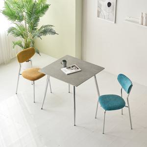 (착불)우아미가구 오리브 12T 통세라믹 2인용 실버 테이블 식탁(