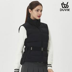 [듀빅]듀빅 여성 퀄팅 밴딩 벨트 구스다운 패딩조끼 DE4WDV591BK
