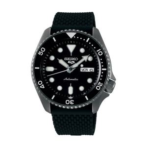 세이코 남성 남자 블랙 오토매틱 러버시계 SRPD65K2