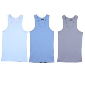 트라이 민무늬 무지 민소매 순면 2매