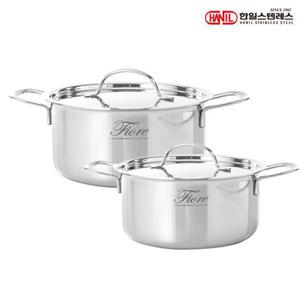 한일 피오레 IH 통3중 냄비 2종(20+24)