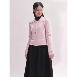 [빈폴레이디스] [B. my] 스팽글 T칼라 카디건  베이비핑크 (BF4X5AN03Y)