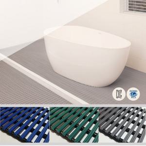 두두마켓 안심 논슬립 사각튜브 롤매트 1M단위/파랑 욕실 미끄럼방지