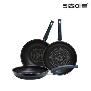 키친아트 까사 티타늄코팅 인덕션 후라이팬세트 3종B 후24+30+웍30