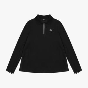 드루 여성 앞지퍼 허리조절 긴팔티셔츠 DF44LT07_BK