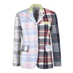 [톰브라운] 여성 체크 블레이저 자켓 FBC637F F0171 680