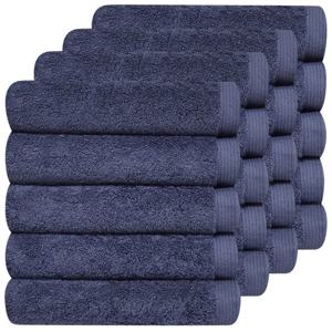 [다주타올]20장 호텔수건 40수 코마사 200g 플렉스 블루 네이비 군청색 두꺼운 고급 무형광 순면 수건 타올