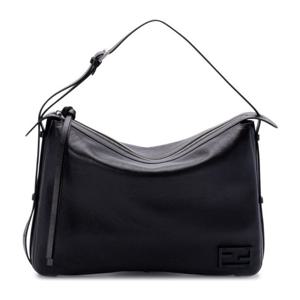펜디 블랙 가죽 심플리 라지 숄더 백 8BR831 AS7AF1QD0