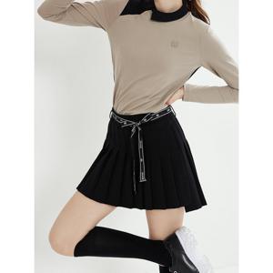 [듀빅]듀빅 여성 언발란스 아코디언 주름 큐롯 DC3WCU002BK