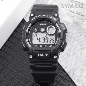 카시오 W-735H-1A 군인 군용 라이트 진동알람 스포츠 남자 우레