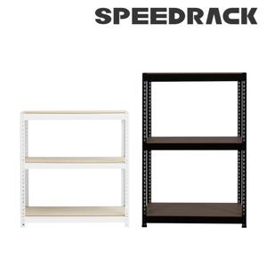 스피드랙 무볼트 철제 선반 앵글 800x400x600(h) - 3단 (원기둥)