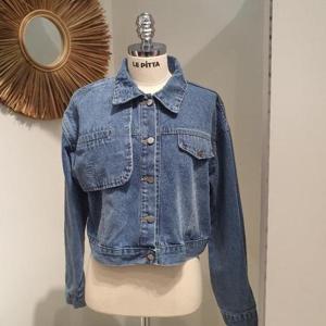 르피타 HC06 날개 크롭 청자켓(라이트 블루) L255BDO254