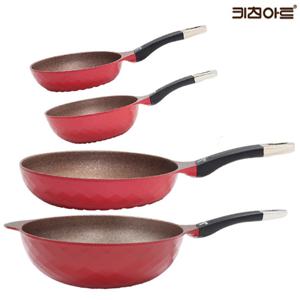 키친아트 꼬뜨 울트라 논스틱코팅 인덕션 후라이팬세트 4종B 후20+32+웍22+32