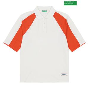 베네통 Color collar t-shirt 3S_3HCKU300V