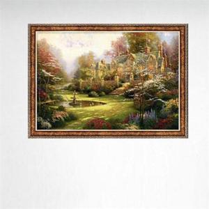 1000피스 봄 문턱의 정원 직소퍼즐 앤틱골드액자포함 취미퍼즐