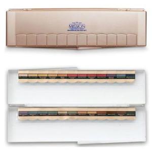 캘리그라피 미젤로 미션 골드 고체수채화 24색 MWP 2024