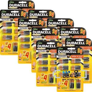 듀라셀디럭스AAA12+4건전지LR03(1.5V)160알(10카드) 리튬건전지