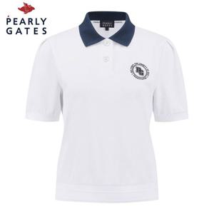 [파리게이츠] 파리게이츠 여성 퍼프 커프스 조직감 반팔 티셔츠 521E1TO304_WH