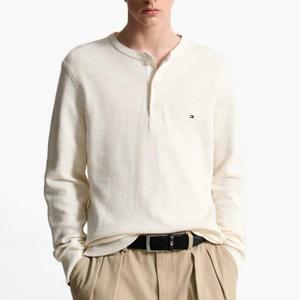 [타미힐피거 남성] 텍스처 헨리넥 티셔츠 T12F0TPO070MT1Z00