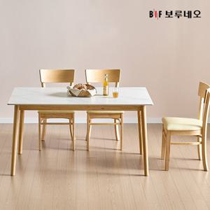 앳홈 위즈 뉴잉 원목 통세라믹 4인용 식탁+의자 4개_착불