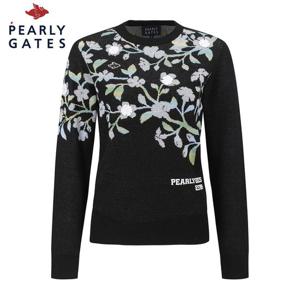 [파리게이츠] 여성 바니 플로럴 자카드 긴팔 니트