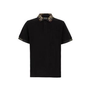 베르사체 바로크 폴로 셔츠 78GAGT04 CJ01T G89 BLACK GOLD DOM