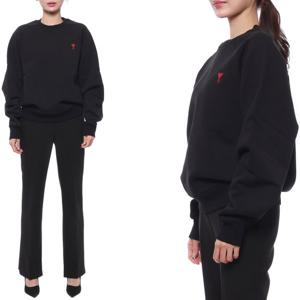 [아미] 23FW 여성 하트 로고 맨투맨 (BFUSW005 747 001 W 23F)