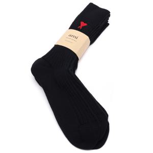 [아미] 23SS 남성 하트 로고 양말 (USC606 379 001 M 23S)