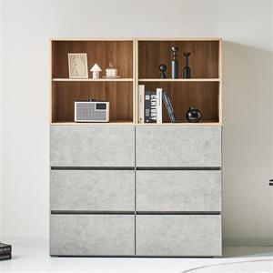 (착불)로쏘 블록 E0 광폭 5단 와이드 수납 LPM 서랍장 1200 세트