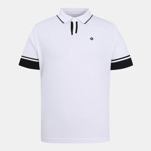 [레노마골프] 남성 등판 져지 믹스 카라 반팔 니트 RMSPM2202-101