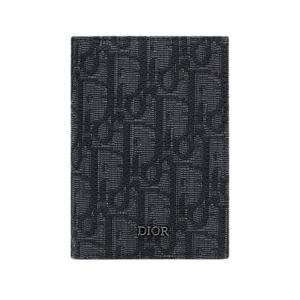 디올 오블리크 자카드 2단 카드지갑 2ESCH138YSE H03E