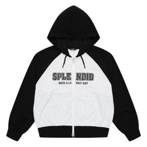 에꼴리에 세이브존07 배색 라글란 후드점퍼 25A0791