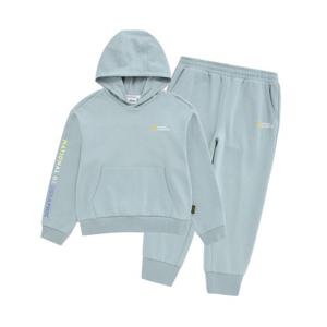 [무료반품][내셔널지오그래픽키즈]K223GPB810 여아 오버핏 후드/팬츠 셋업 ASH MINT