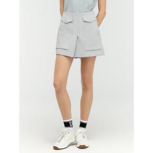 [듀빅]듀빅 여성 페이크 랩 스커트 4부 반바지 DF2WPH347LG