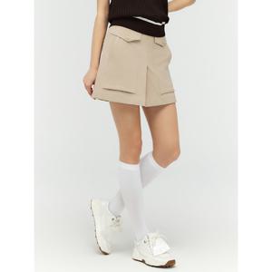 [듀빅]듀빅 여성 페이크 랩 스커트 4부 반바지 DF2WPH347BG