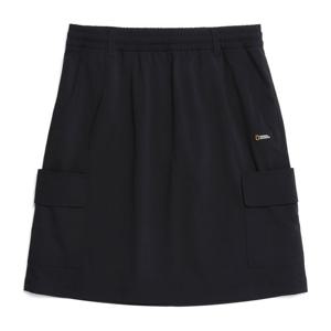 [무료반품] 내셔널지오그래픽 N252WSK010 여성 우븐 카고 스커트 CARBON BLACK