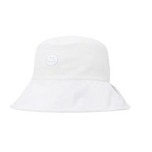 사은품증정 여성 스마일 시어서커 로고 스트랩 보닛햇 521E1CP009WH