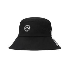 사은품증정 여성 스마일 시어서커 로고 스트랩 보닛햇 521E1CP009BK