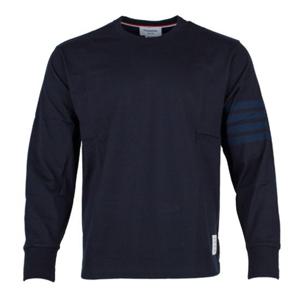 톰브라운 코튼 저지 롱슬리브 토널 럭비 티셔츠 MJS117A-06769 415 (NAVY)