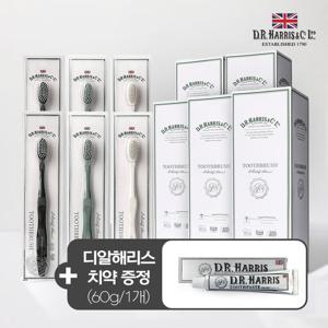 디알해리스 클래식 초극세모 칫솔 5세트(30개입)+디알해리스 치약 60g 1개