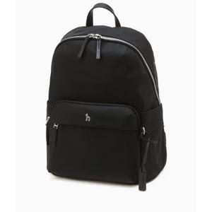 [헤지스ACC] 블랙 단색 나일론 백팩 HJBA5E703BK